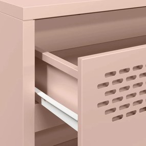 Aparador 68x39x73,5 cm aço laminado a frio rosa