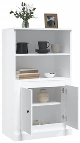 Armário alto derivados madeira 60x35,5x103,5cm branco brilhante
