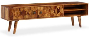 Móvel de TV madeira acácia maciça 140x30x40 cm