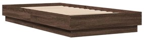 Estrutura cama s/ colchão derivados madeira carvalho castanho