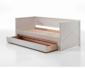 Conjunto Cama Infantil PINO cama + gaveta extraível BRANCA