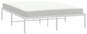 Estrutura de cama 160x200 cm metal branco
