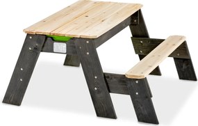 Mesa de piquenique para crianças (1 banco) Aksent Cinzenta