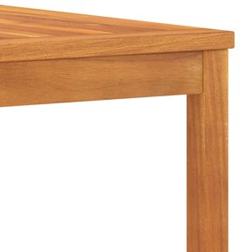 5 pcs conjunto lounge de jardim c/ almofadões acácia maciça