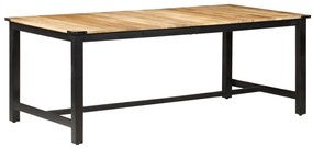 vidaXL Mesa de jantar 200x100x76 cm madeira de mangueira maciça áspera