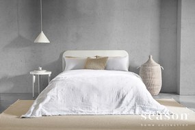 COLCHA LINHO / QUILTS - 250x270 cm + 2 almofadas cheias: Branco