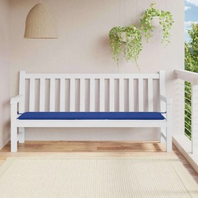 Almofadão p/ banco de jardim 200x50x4cm tecido oxford azul real