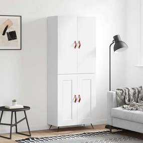 vidaXL Armário alto 69,5x34x180 cm derivados de madeira branco