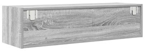 Aparador de TV vidaXL Cinza Sonoma 100x31x25,5 cm Madeira Derivada