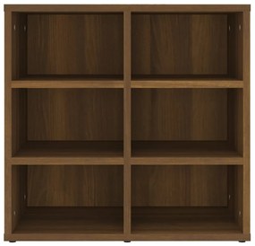 Sapateira 2 pcs 52,5x30x50 cm carvalho castanho