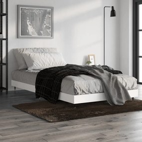 832165 vidaXL Estrutura de cama 90x200 cm derivados de madeira branco