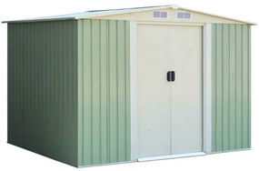 Galpão de armazenamento para jardim externo de 4' x 7', casa de ferramentas - cinza