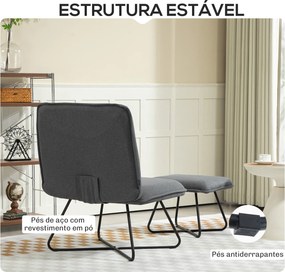 Poltrona Sala de Estar com Apoio para os Pés Poltrona Relax sem Apoio