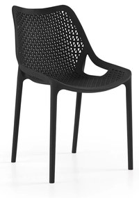 Cadeira Oxy s/ Braço Preta - conjunto com 4 unidades