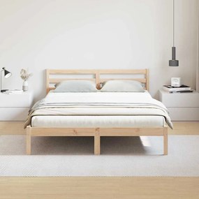 Cama vidaXL com Cabeceira 160x210 cm Madeira de Pinho
