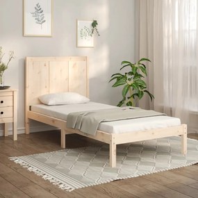 vidaXL Cama sem colchão 90x190 cm madeira de pinho maciça