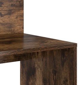 Secretária com Armazenamento Carvalho Fumado 90x48x101.5 cm Madeira De