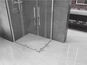 Mexen Velar Duo cabina de duche deslizante 90 x 80 cm, transparente, cromado - 871-090-080-02-01