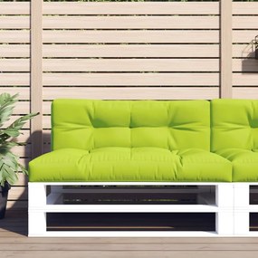 vidaXL Almofadões para móveis de paletes 2 pcs tecido verde brilhante