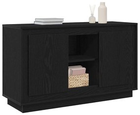 Buffet vidaXL Preto Carvalho 102x35x60 cm Madeira engenheirada