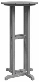 Mesa de Bar Cinzento-claro 55x55x107 cm HDPE