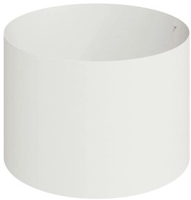 Vaso de Metal Aço/Branco Aço revestido a pó Grande Vasos