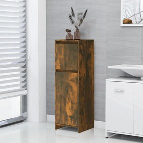 815552 vidaXL Armário WC 30x30x95 cm derivados de madeira carvalho fumado