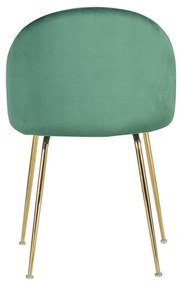 Cadeira Golden Dalnia Veludo - Verde