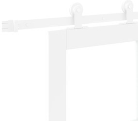 Porta Deslizante vidaXL com Conjunto de Ferragens 'ORKDAL'Branco Madei