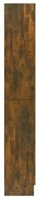 Vitrine 82,5x30,5x185,5 cm derivados de madeira carvalho fumado