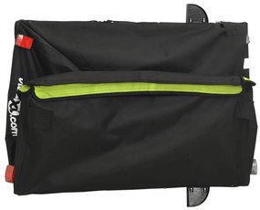Reboque para bicicleta 45 kg ferro preto e verde