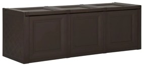 340618 vidaXL Caixa para almofadões 125x40x42 cm 130 L castanho
