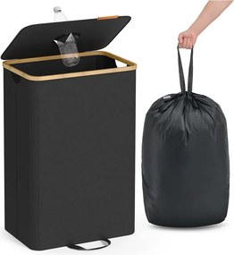Contentor para recolha de garrafas retornáveis 95 L Preto-bege natural