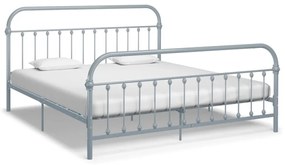 vidaXL Estrutura de cama metal 180x200 cm cinzento