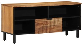 Armário para TV vidaXL 100x33,5x46 cm Madeira Maciça de Acácia