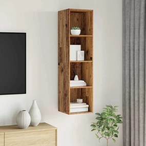 vidaXL Gabinete para TV Madeira antiga 37 x 37 x 142.5 cm