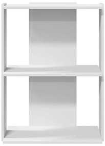 Estante de 3 camadas 60x30x80 cm madeira trabalhada branco