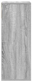 Estante cinzento sonoma 34x31x80 cm derivados de madeira