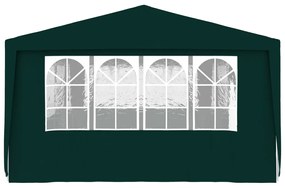 Tenda festas profissional c/ paredes laterais 4x9m 90g/m² verde