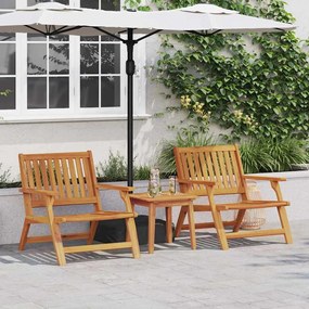 vidaXL Cadeiras de Jardim 2 pcs 76x67x73.5 cm Madeira Maciça de Acácia