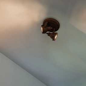 Projetores industriais enferrujados 2 luzes - Sorra