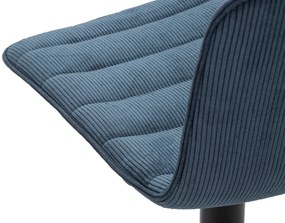 CONJUNTO DE 2 BANCOS DE BAR 43X49,5X85,5-107 (ASSENTO CM 61-82,5 CM) AZUL