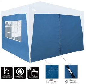 Conjunto de 2 paredes laterais dobráveis para Tenda (NÃO NCLUÍDO) 6 x 2 m Azul
