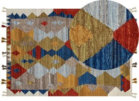 Tapete Kilim em lã multicolor 160 x 230 cm ARZAKAN Beliani