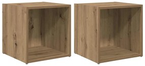 Gabinete para TV 2 pcs Castanho 37 x 35 x 37 cm