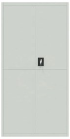 Arquivador 90x40x220 cm aço cinzento-claro