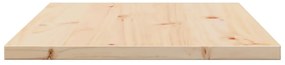 Tampo de mesa retangular 80x50x2,5 cm pinho maciço