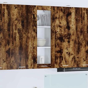 vidaXL Armário suspenso Riga Carvalho Defumado 40 x 31 x 100 cm