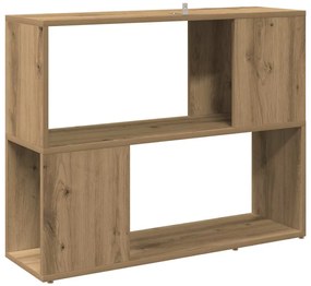 Estante/divisória 80x24x63 cm carvalho artisiano