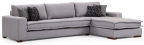 Sofá de Canto Lena – Cinzento Claro – 323 cm x 190 cm